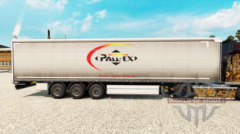 Skin Pall-Ex to curtain semi-trailer for Euro Truck Simulator 2