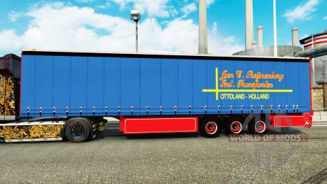 Curtain side semi-trailer January Swijnenburg for Euro Truck Simulator 2