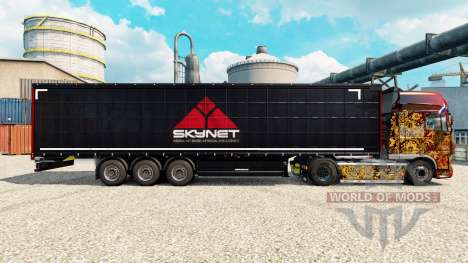 Skynet skin for trailers for Euro Truck Simulator 2