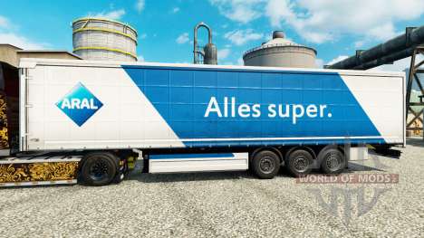 ARAL skin for trailers for Euro Truck Simulator 2