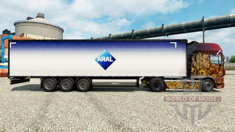 Aral skin for trailers for Euro Truck Simulator 2