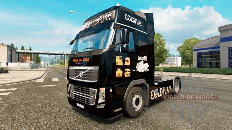 Coldplay skin for Volvo truck for Euro Truck Simulator 2