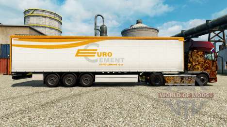 Skin Eurocement group on semi for Euro Truck Simulator 2