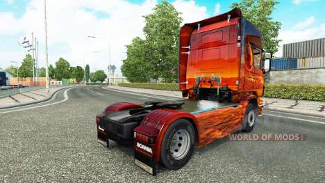 Skin Space on the tractor Scania for Euro Truck Simulator 2