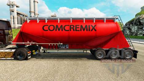 Skin Comcremix cement semi-trailer for Euro Truck Simulator 2