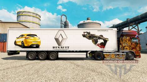 Skin Renault F1 Team v2 on semi for Euro Truck Simulator 2