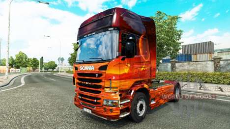 Skin Space on the tractor Scania for Euro Truck Simulator 2
