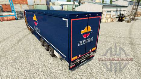 Repsol v2 skin for trailers for Euro Truck Simulator 2