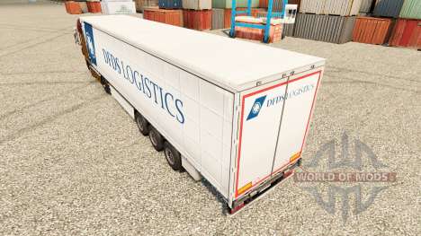 DFDS Logistics skin for trailers for Euro Truck Simulator 2
