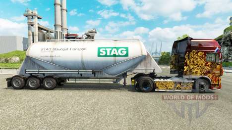 Skin STAG cement semi-trailer for Euro Truck Simulator 2