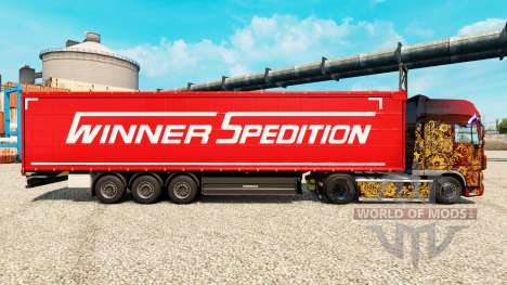Winner Spedition skin for trailers for Euro Truck Simulator 2