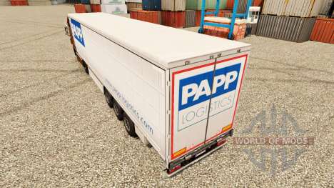 Skin Papp Logistics for trailers for Euro Truck Simulator 2