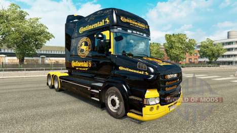 Skin Continental for truck Scania T for Euro Truck Simulator 2