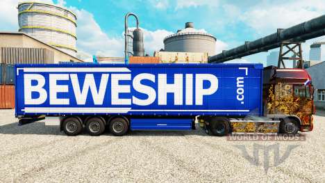 Beweship skin for trailers for Euro Truck Simulator 2
