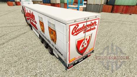 Budweiser skins for trailers for Euro Truck Simulator 2