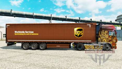 Skin United Parcel Service Inc. on semi for Euro Truck Simulator 2