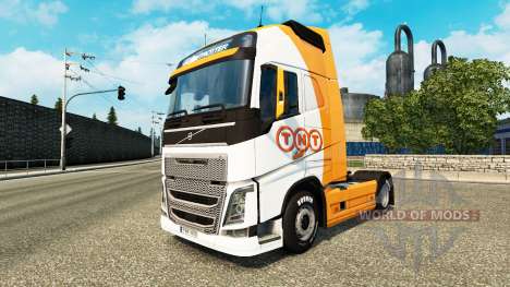TNT skin for Volvo truck for Euro Truck Simulator 2