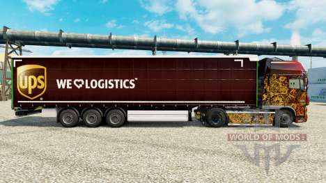 Skin UPS Inc. on semi for Euro Truck Simulator 2