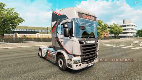 GiVAR BV skin for Scania truck for Euro Truck Simulator 2