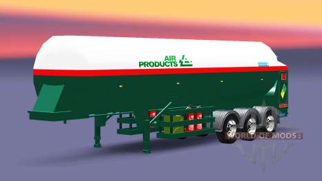 The semitrailer-tank Air Products for Euro Truck Simulator 2