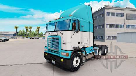Skin Baby Blue truck Freightliner FLB for American Truck Simulator