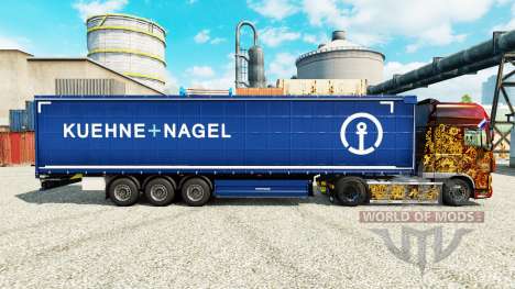 Skin Kuehne Nagel for semi-trailers for Euro Truck Simulator 2