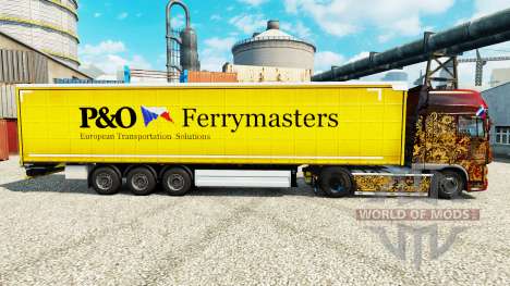 Skin P&O Ferrymasters to trailers for Euro Truck Simulator 2