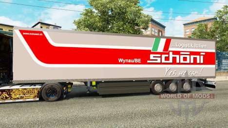 The semitrailer-the refrigerator Schoni Logistic for Euro Truck Simulator 2
