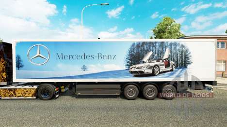Skin Mercedes-Benz semi-trailers for Euro Truck Simulator 2