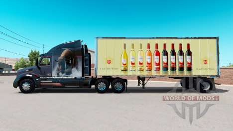 Skin E. & J. Gallo Winery in small trailer for American Truck Simulator