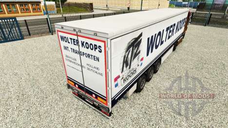 Wolter Koops skin for curtain semi-trailer for Euro Truck Simulator 2