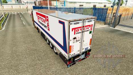 Semi-trailer refrigerator Chereau Toten Transpor for Euro Truck Simulator 2