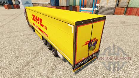 Skin DHL for trailers for Euro Truck Simulator 2