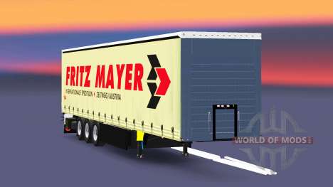 Curtain semi-trailer Schmitz Fritz Mayer for Euro Truck Simulator 2