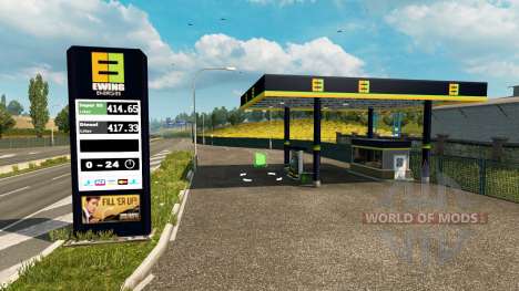 New colors for the gas station v0.4 for Euro Truck Simulator 2