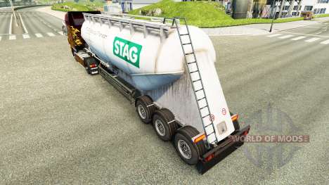 Skin STAG cement semi-trailer for Euro Truck Simulator 2