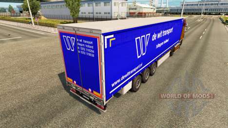 Skin De Wit Transport on semi-trailers for Euro Truck Simulator 2