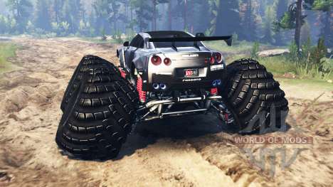 Nissan GT-R (R35) [monster truck] for Spin Tires