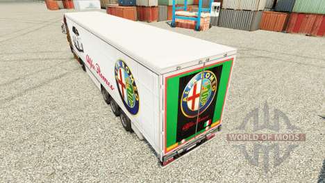 Alfa Romeo skin for trailers for Euro Truck Simulator 2