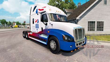 Skin A. T. A tractor Freightliner Cascadia for American Truck Simulator
