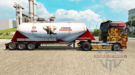 Skin PPC Ltd. cement semi-trailer for Euro Truck Simulator 2