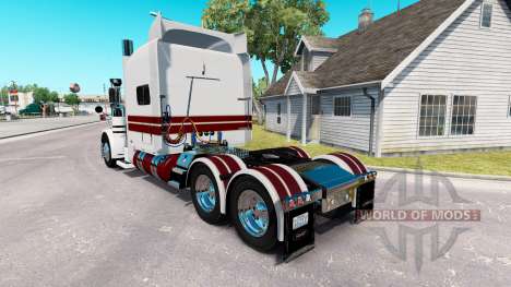 The White Knight skin for the truck Peterbilt 38 for American Truck Simulator