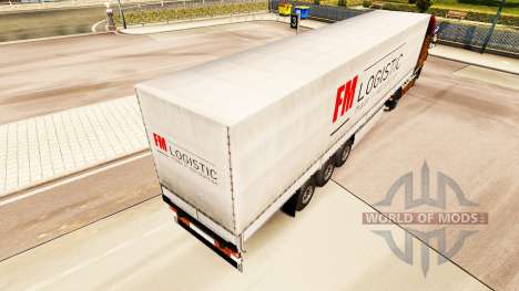 Skin FM Logistic in the semi for Euro Truck Simulator 2
