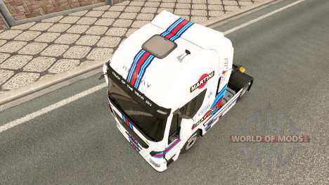 Martini Racing skin for Iveco tractor unit for Euro Truck Simulator 2