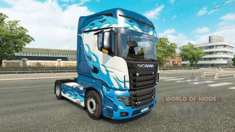 Blue Flame skin for Scania R700 truck for Euro Truck Simulator 2