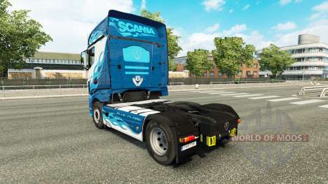 Blue Flame skin for Scania R700 truck for Euro Truck Simulator 2