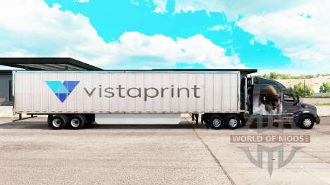 Skin Vistaprint extended trailer for American Truck Simulator