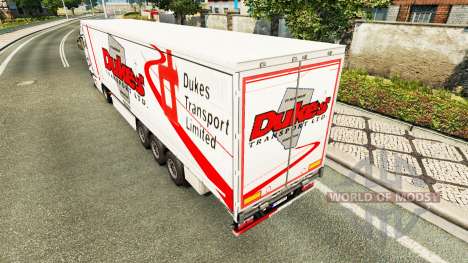 Dukes Transport skin for trailers for Euro Truck Simulator 2