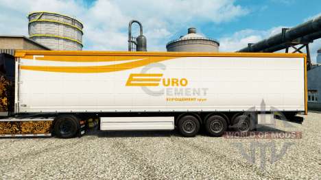 Skin Eurocement group on semi for Euro Truck Simulator 2