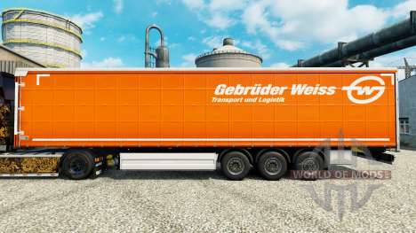 Skin Gebruder Weiss on semi for Euro Truck Simulator 2